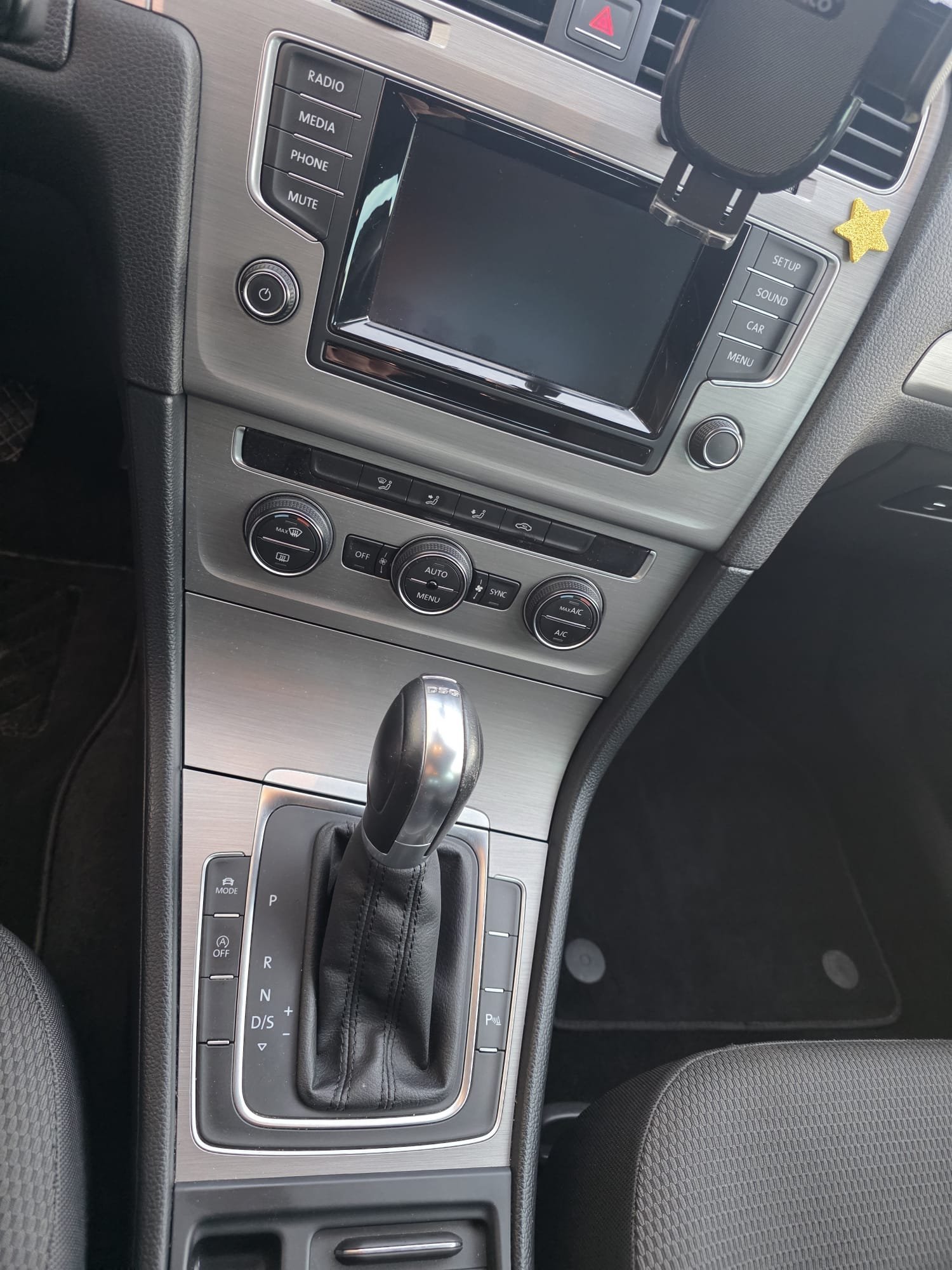 Detail of an automatic gear selector.